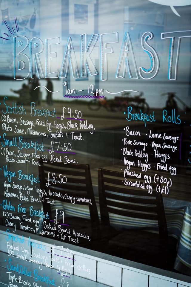 Breakfast cafes in Aberdeen the north east of Scotland